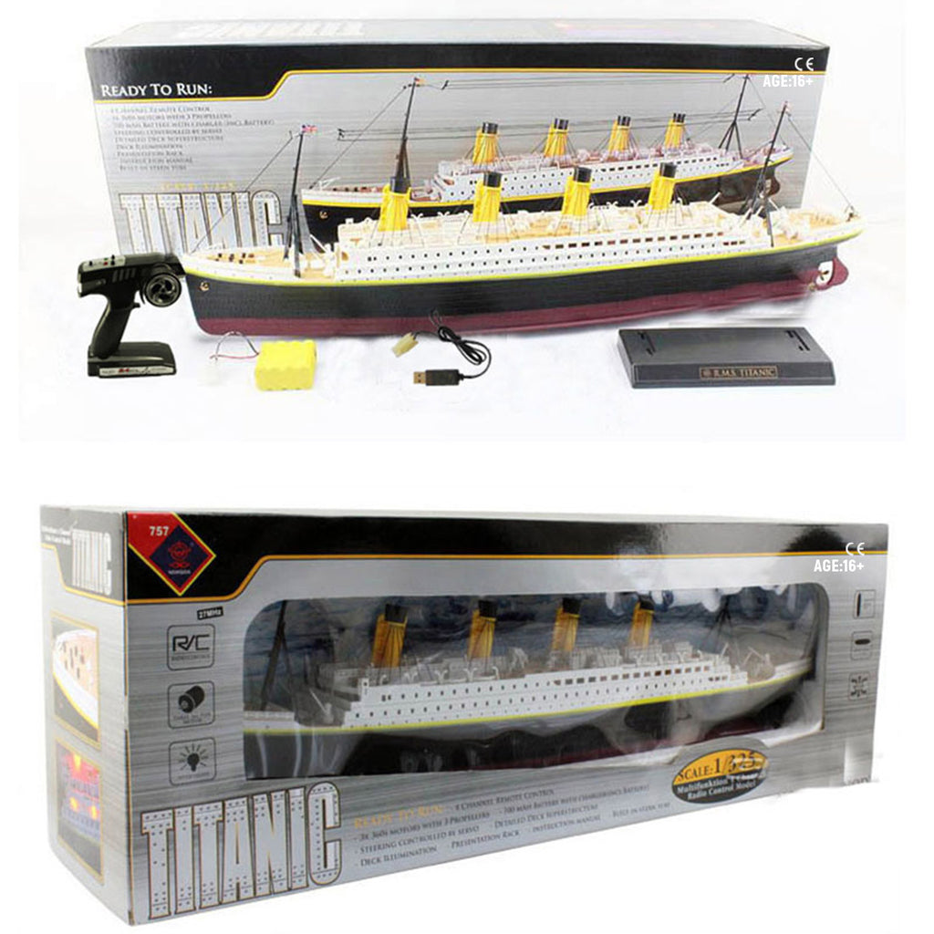 2.4G RC 3CH NQDタイタニッククルーズシップ 水上モデル LEDライト付き RTR