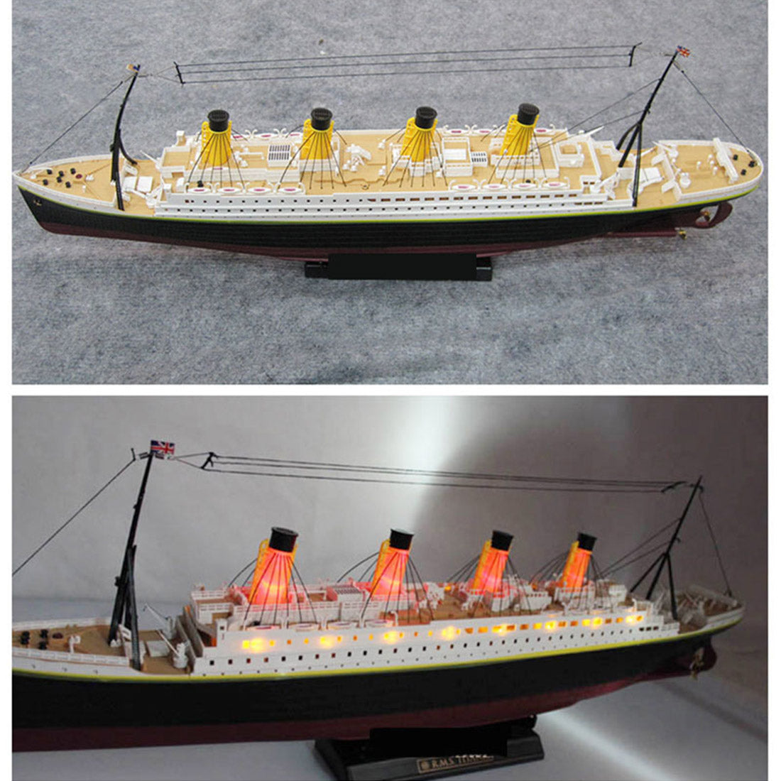 2.4G RC 3CH NQDタイタニッククルーズシップ 水上モデル LEDライト付き RTR