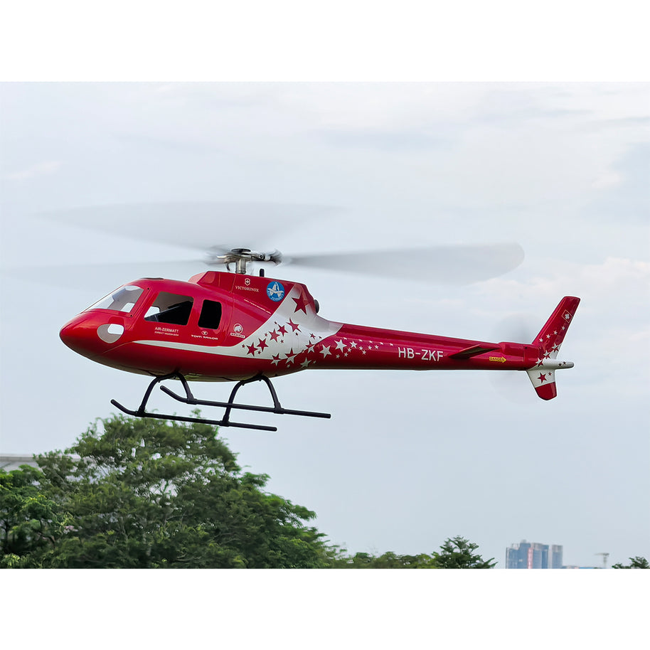 FLISHRC FL500 AS350 500クラス RCヘリコプター 2.4G 6CH FLISHRC L7飛行制御 GPS4方式測位 モード2 RTF版