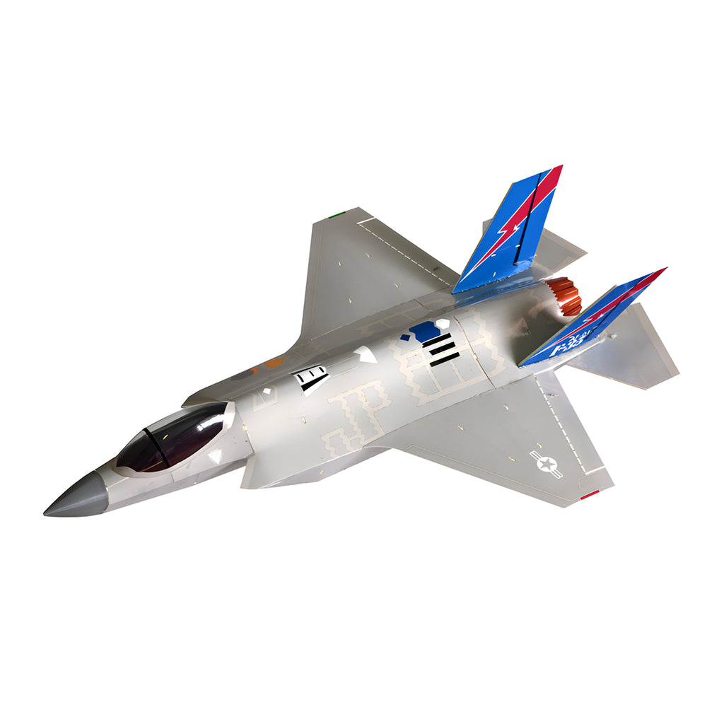 380mm翼幅 F-35A DIY固定翼機キット シングル30mmダクテッドファン ダクテッドファン別売 PNPグレー