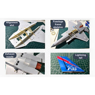 380mm翼幅 F-35A DIY固定翼機キット シングル30mmダクテッドファン ダクテッドファン別売 PNPグレー