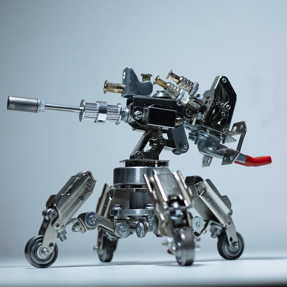 インダストリアル調 3D メタル戦闘車 303 ピース DIY 組立キット ステンレス  真鍮 内蔵ライト付