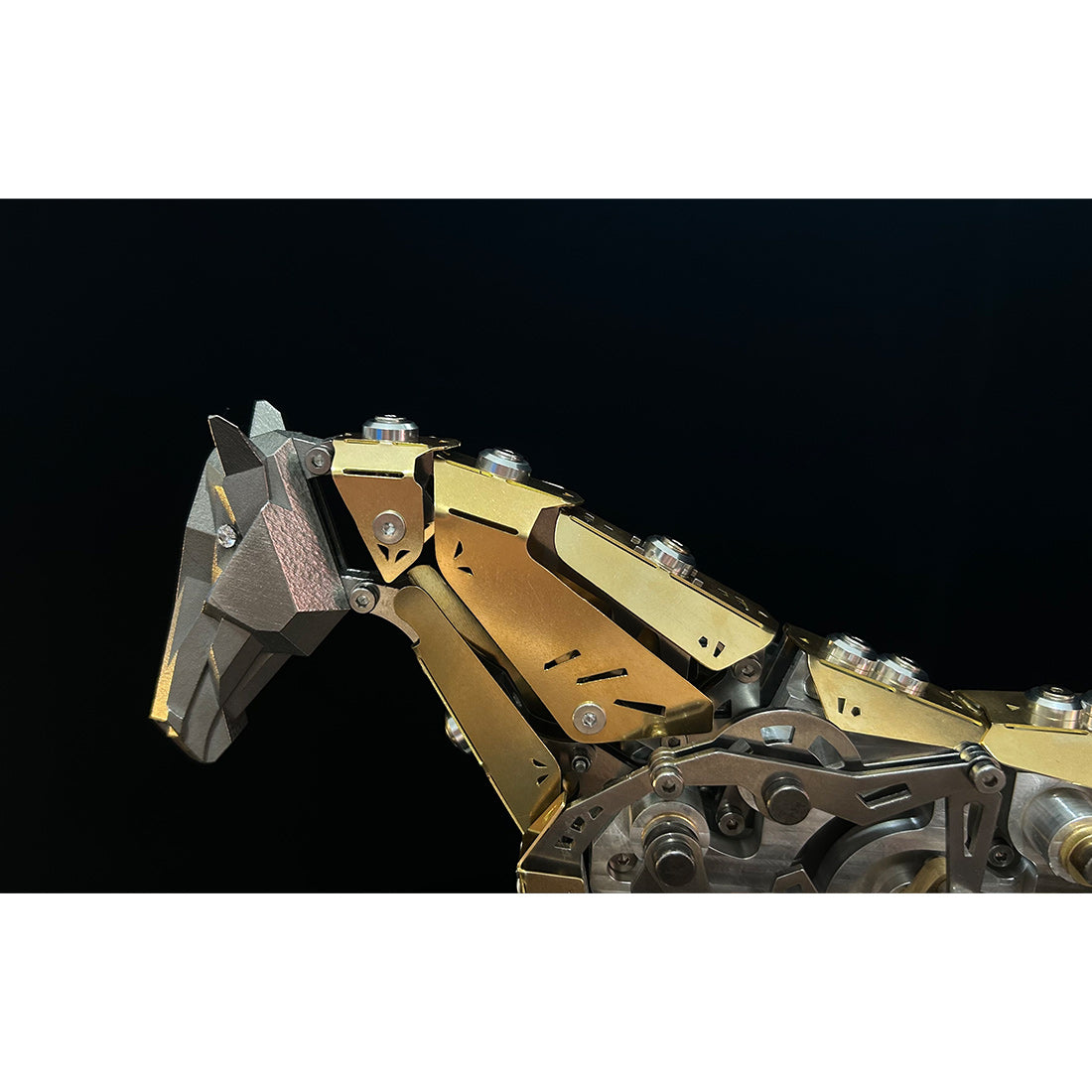 3Dメタル機械馬模型 300+PCS フルメタルDIY組立彫刻 ブラシレスモーター可動 インダストリアルディスプレイ