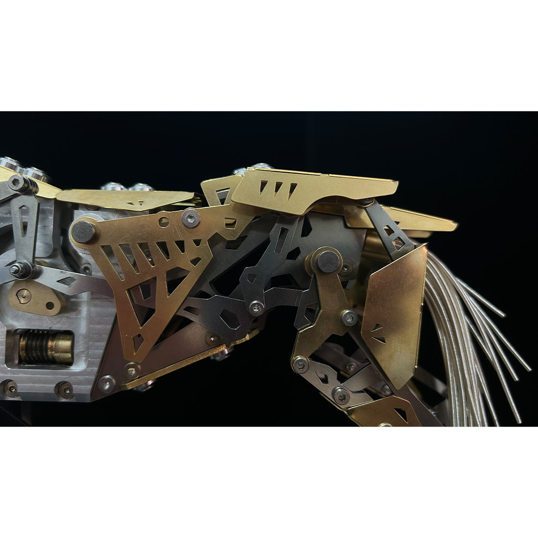 3Dメタル機械馬模型 300+PCS フルメタルDIY組立彫刻 ブラシレスモーター可動 インダストリアルディスプレイ