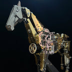 3Dメタル機械馬模型 300+PCS フルメタルDIY組立彫刻 ブラシレスモーター可動 インダストリアルディスプレイ