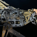 3Dメタル機械馬模型 300+PCS フルメタルDIY組立彫刻 ブラシレスモーター可動 インダストリアルディスプレイ