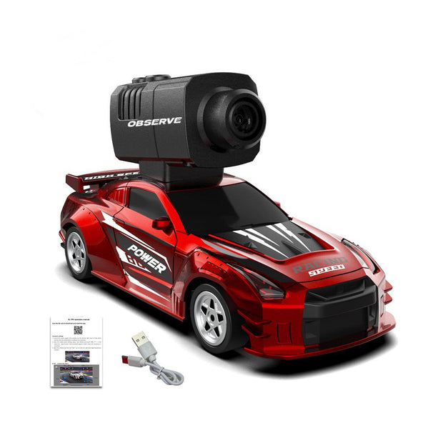 4WDミニRCドリフトカー フルプロポーショナル 内蔵カメラ スマホAPP操作 ジャイロスタビライザー Aエディション