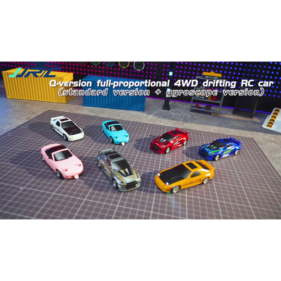 4WDミニRCドリフトカー フルプロポーショナル 内蔵カメラ スマホAPP操作 ジャイロスタビライザー Aエディション