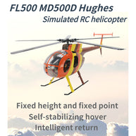 FLISHRC FL500 MD500 500クラス RCヘリコプター 2.4G 6CH FLISHRC L7飛行制御 GPS4方式測位 RTF版