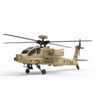 WOLFBUSH & YU XIANG F11-N AH64 1/32スケール Apache RCヘリコプター RTF版 2.4G 6CH 同軸二軸 6G/3D切替 光学フロー高度保持 砂漠イエロー