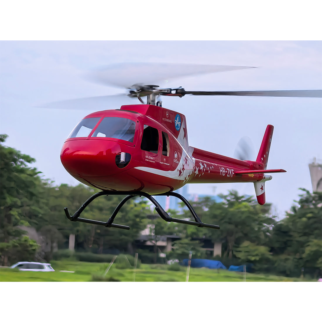 FLISHRC FL500 AS350 500クラス RCヘリコプター 2.4G 6CH FLISHRC L7飛行制御 GPS4方式測位 モード2 RTF版