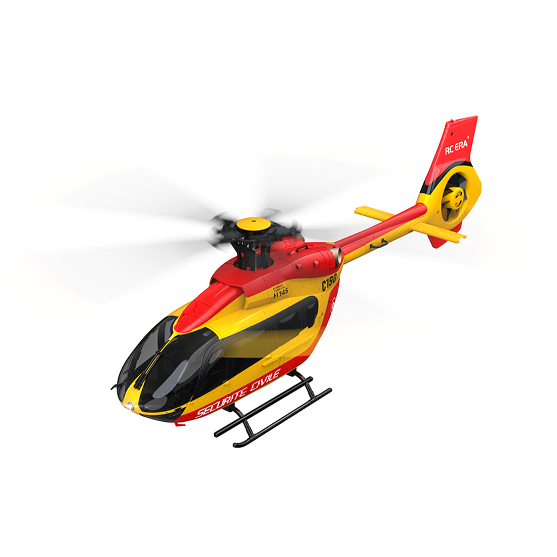 C190 1/30スケール H145 ヘリコプター 2.4G 6CH 単ローター ジャイロ飛行機モデル（RTF版）