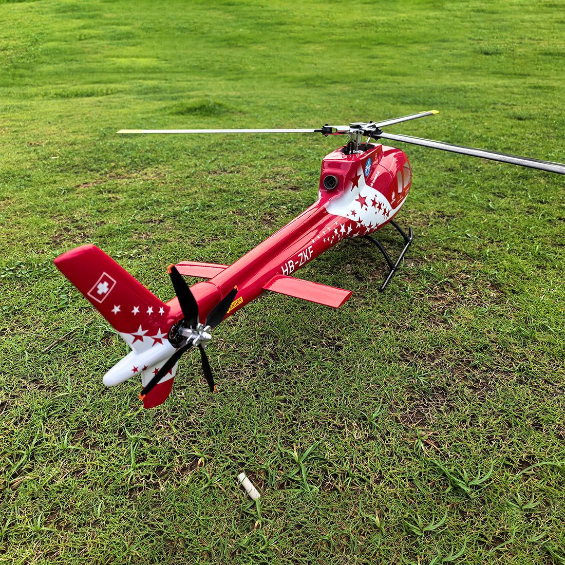 FLISHRC FL500 AS350 500クラス RCヘリコプター 2.4G 6CH FLISHRC L7飛行制御 GPS4方式測位 モード2 RTF版