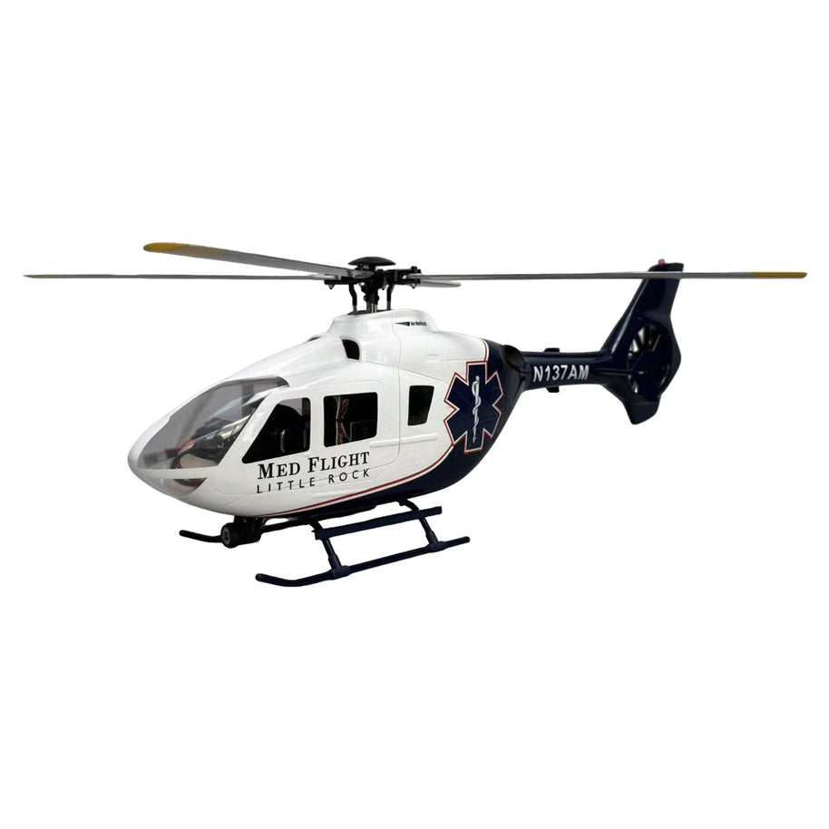 ROBAN EC135 450 Scale RCヘリコプター 2.4G 6CH GPS定位 リアルスケール4ローター 左右ハンドコントロール対応 RTF完成版