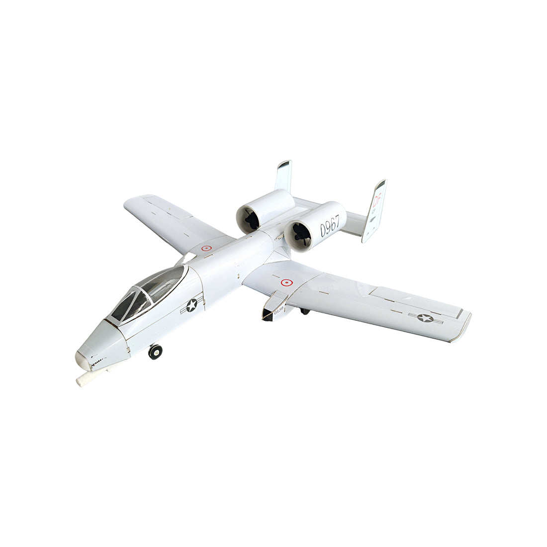 A-10 430mm翼幅 RC飛行機 デュアル30mmダクテッドファン DIY組立キット PNP グレー