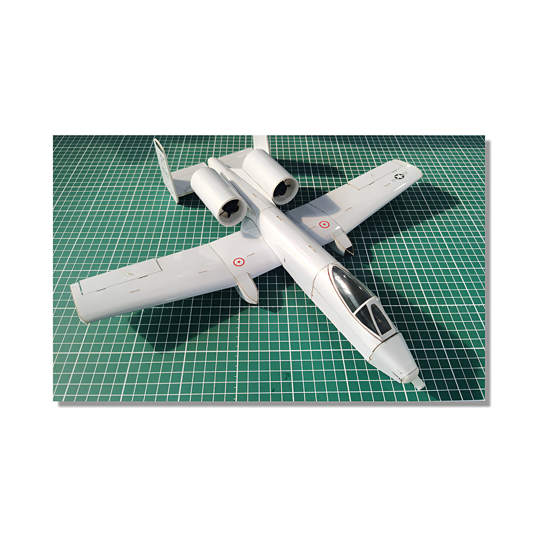 A-10 430mm翼幅 RC飛行機 デュアル30mmダクテッドファン DIY組立キット PNP グレー