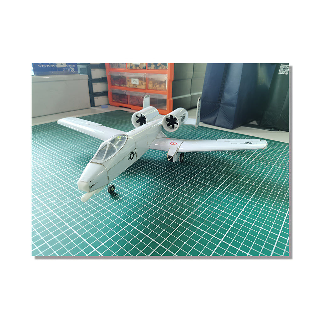 A-10 430mm翼幅 RC飛行機 デュアル30mmダクテッドファン DIY組立キット PNP グレー