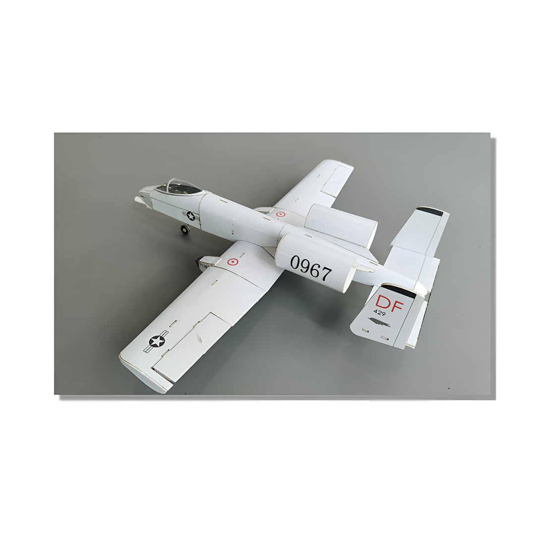 A-10 430mm翼幅 RC飛行機 デュアル30mmダクテッドファン DIY組立キット PNP グレー