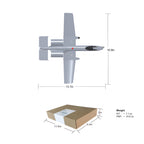 A-10 430mm翼幅 RC飛行機 デュアル30mmダクテッドファン DIY組立キット PNP グレー