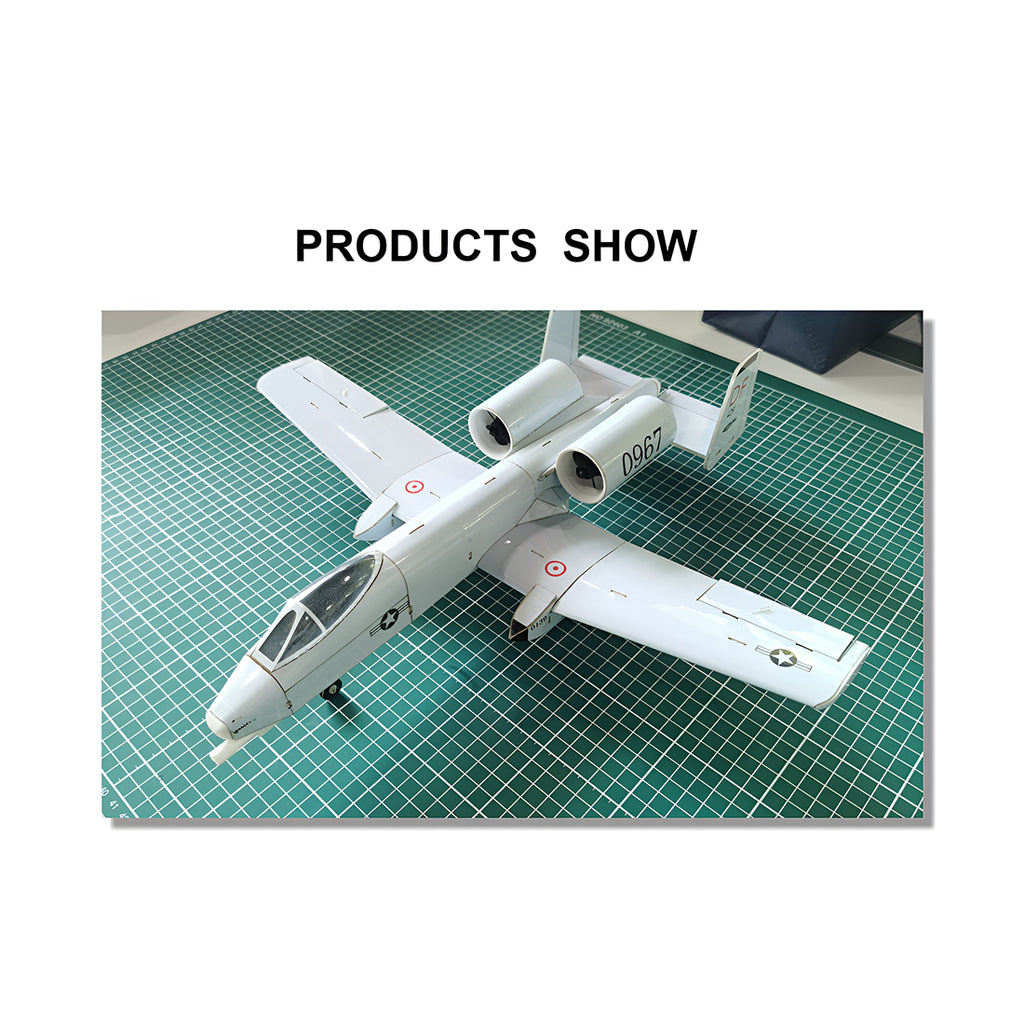 A-10 430mm翼幅 RC飛行機 デュアル30mmダクテッドファン DIY組立キット PNP グレー