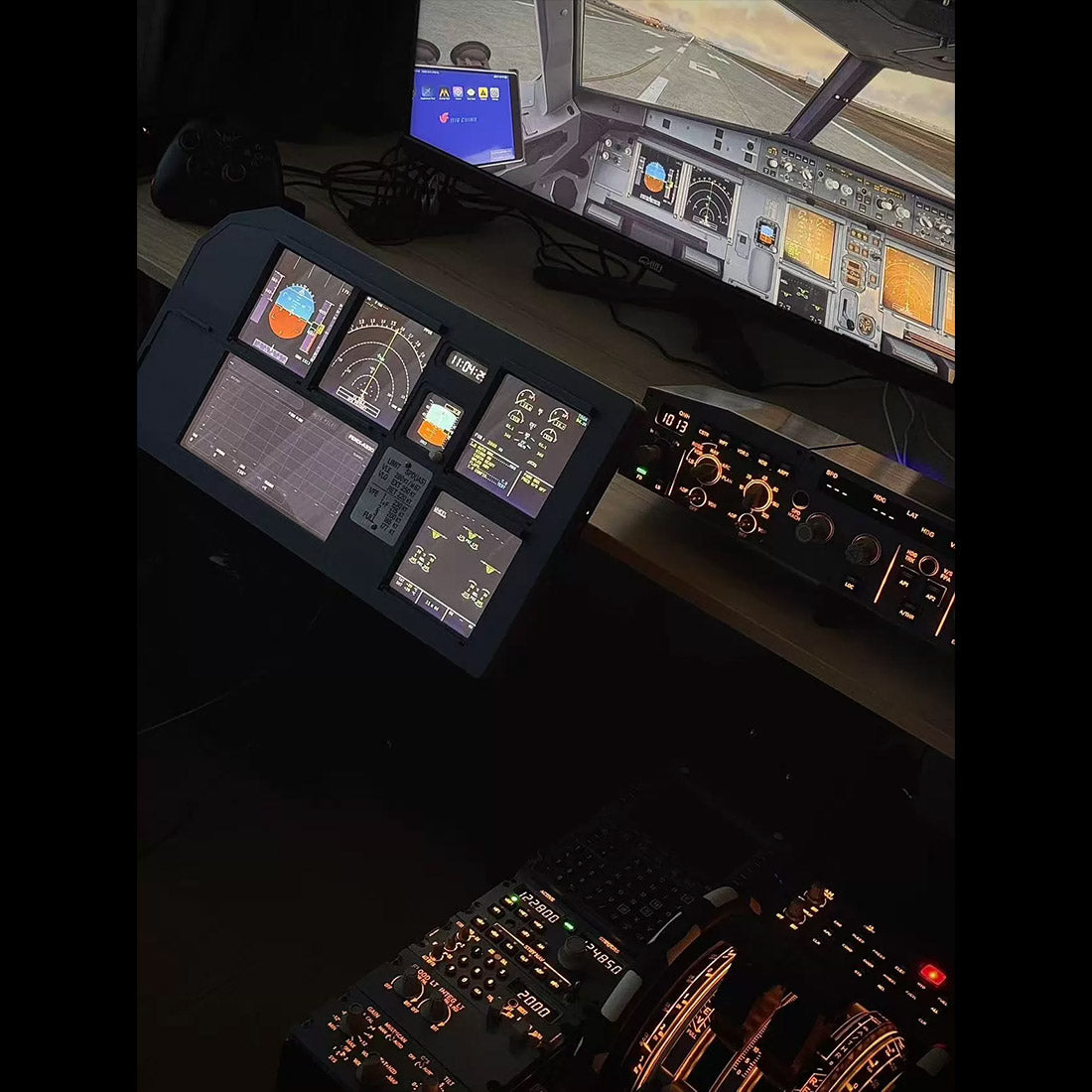 A32X A19X ミニ MIP 計器パネル K HUB 対応 MSFS XPlane Fenix FBW ToLiss A320