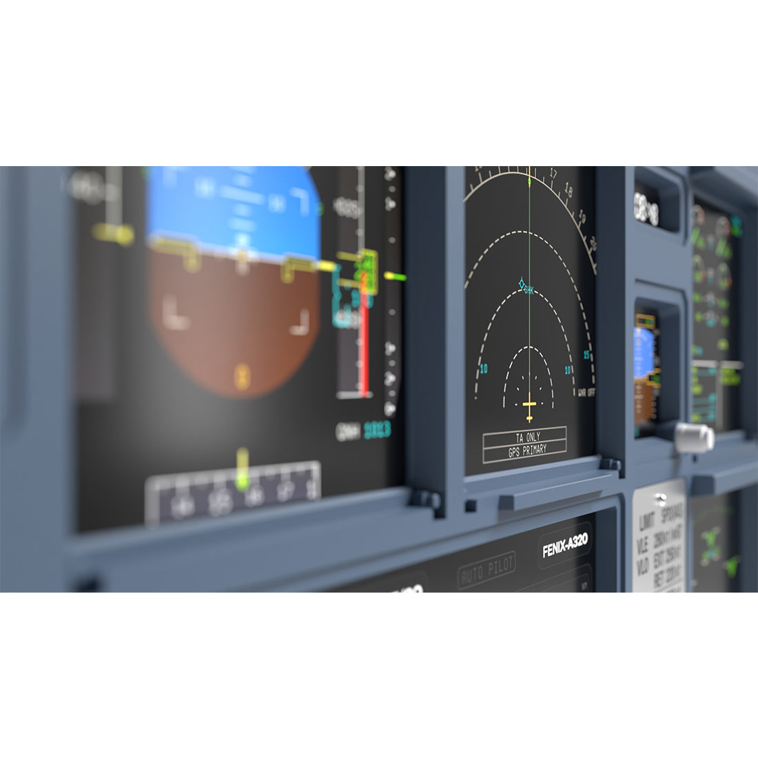 A32X A19X ミニ MIP 計器パネル K HUB 対応 MSFS XPlane Fenix FBW ToLiss A320