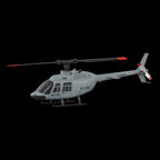 A60 1/42スケール BELL206 90級 2.4G 4CH 単ローターフライバーレス ミニRCヘリコプター（オプティカルフロー高度保持 RTF版）