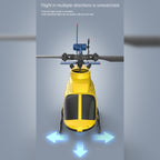 A60 1/42スケール BELL206 90級 2.4G 4CH 単ローターフライバーレス ミニRCヘリコプター（オプティカルフロー高度保持 RTF版）