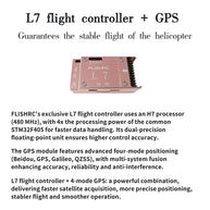 FLISHRC FL500 UH-1N 500クラス RCヘリコプター 2.4G 6CH FLISHRC L7 GPS4方式測位 リアルコックピット RTF版