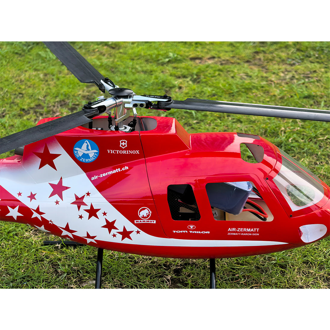 FLISHRC FL500 AS350 500クラス RCヘリコプター 2.4G 6CH FLISHRC L7飛行制御 GPS4方式測位 モード2 RTF版