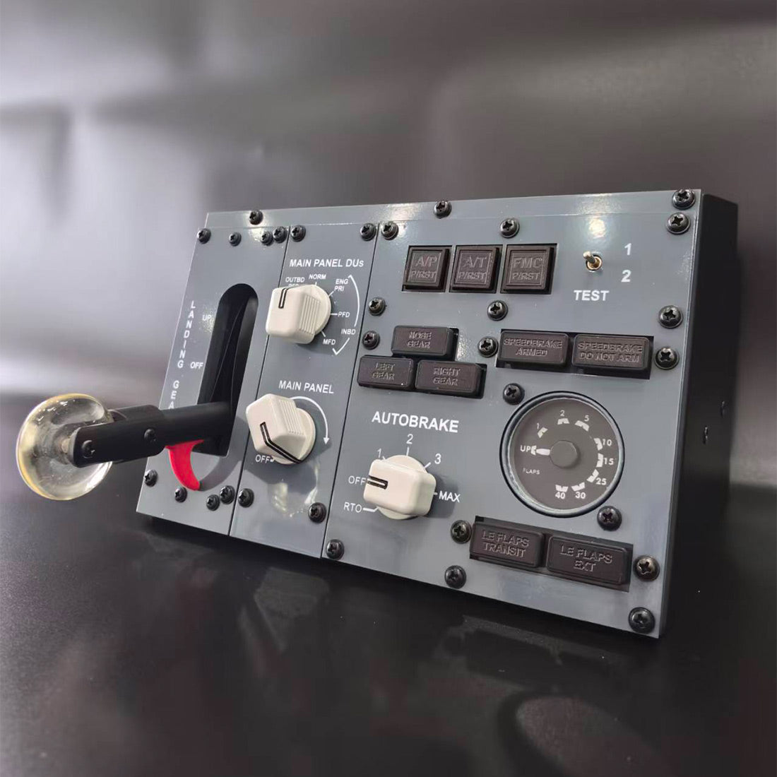 B737 MIP ランディングギア オートブレーキパネル 画面なし PMDG Zibo737 MSFS XPlane 対応