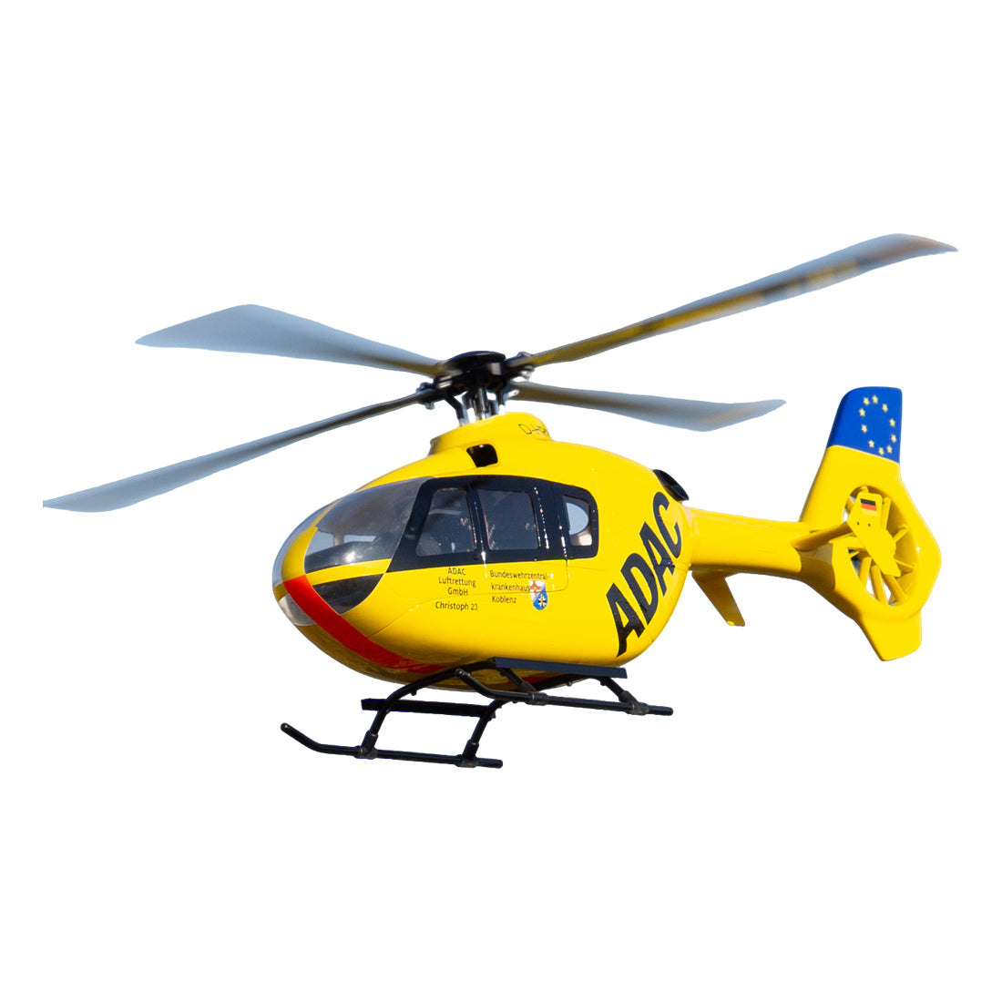 ROBAN EC135 450 Scale RCヘリコプター 2.4G 6CH GPS定位 リアルスケール4ローター 左右ハンドコントロール対応 RTF完成版