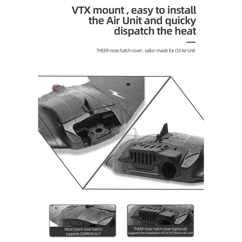Bat 860mm飛翼FPV固定翼機セット｜TX12 MKII ELRS送信機＋RP1受信機付き  RC 飛行機