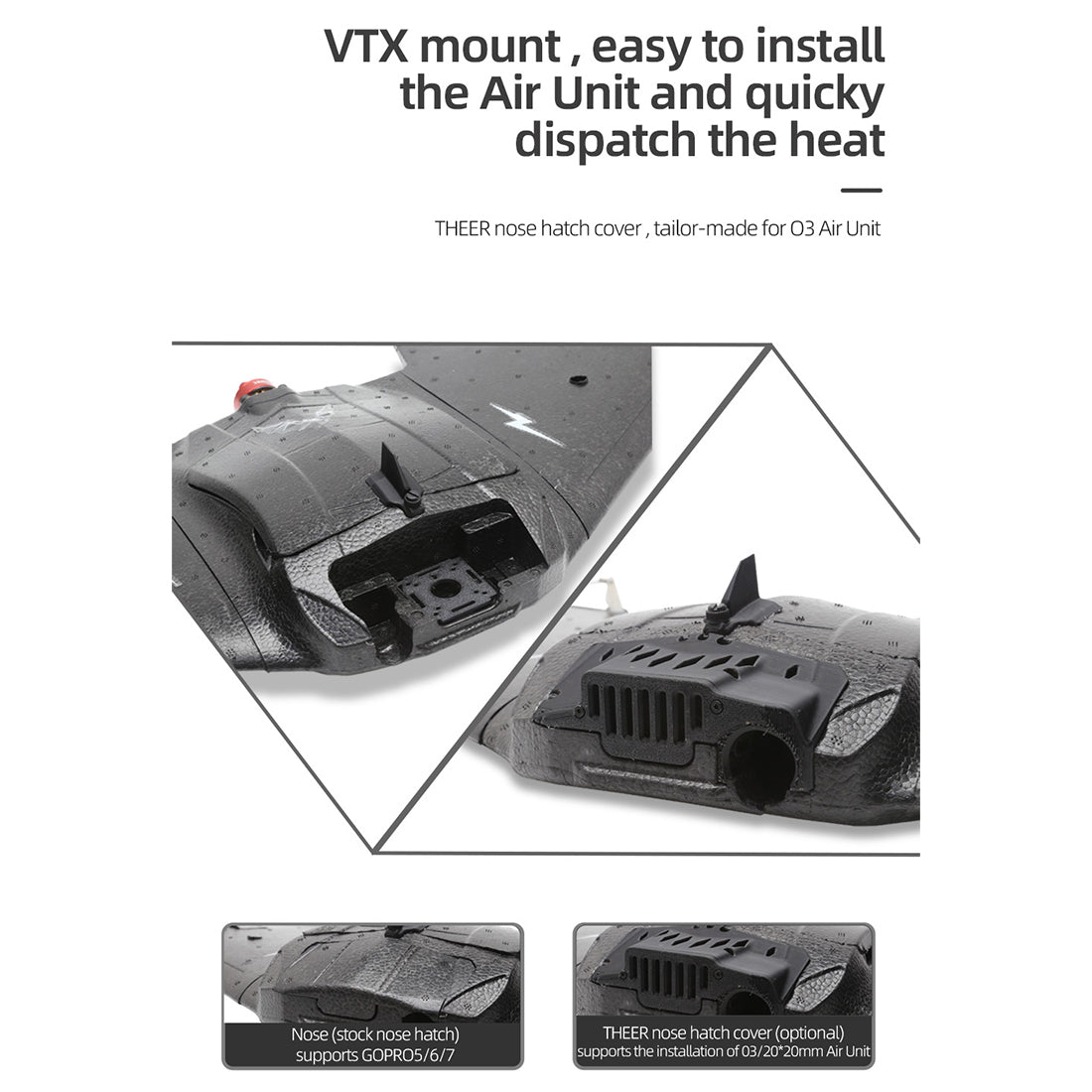 Bat 860mm飛翼FPV固定翼機セット｜TX12 MKII ELRS送信機＋RP1受信機付き  RC 飛行機