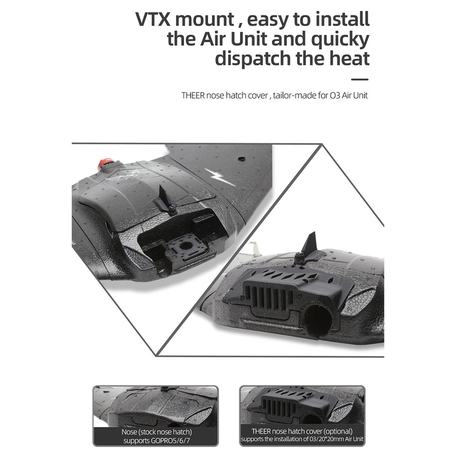 Bat 860mm飛翼FPV固定翼機セット｜TX12 MKII ELRS送信機＋RP1受信機付き  RC 飛行機
