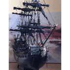 1/50 スケール ブラックパール 木製海賊船模型キット 手縫い帆 DIY 塗装可能 帆船組立散件 コレクション・贈り物