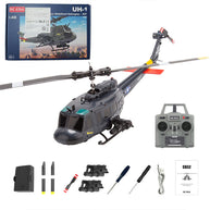 C032 1/48スケール UH-1 Huey 2.4G 6CH フライバーレス RCヘリコプター（オプティカルフロー位置決め RTF版）