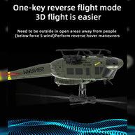 C032 1/48スケール UH-1 Huey 2.4G 6CH フライバーレス RCヘリコプター（オプティカルフロー位置決め RTF版）