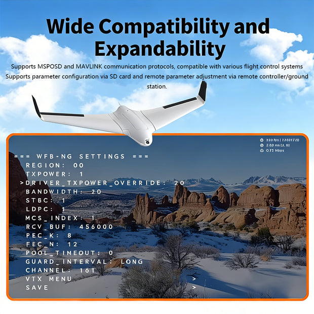 WiFiLink2 デジタルFPVビデオ伝送システム Air Unit+HDMIレシーバー IMX415 5.8GHz