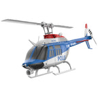 C138PRO 1/33スケール Bell206 2.4G 6CH フライバーレス 単ローターRCヘリコプター（ワンタッチ逆飛行 RTF版/警察塗装）