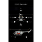 C186S BO105 1/48スケール 2.4G 6CH RCヘリコプター｜フライバーレス 高度保持 ミサイル架台付き（RTF/グレー）