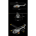C186S BO105 1/48スケール 2.4G 6CH RCヘリコプター｜フライバーレス 高度保持 ミサイル架台付き（RTF/グレー）