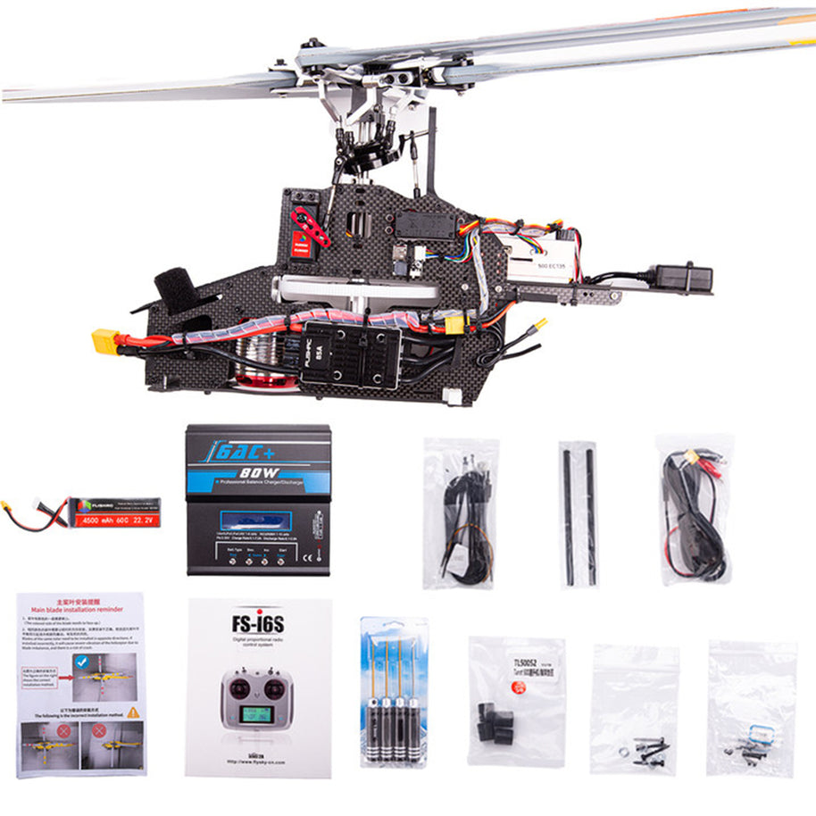 FLISHRC FL500 UH-1N 500クラス RCヘリコプター 2.4G 6CH FLISHRC L7 GPS4方式測位 リアルコックピット RTF版