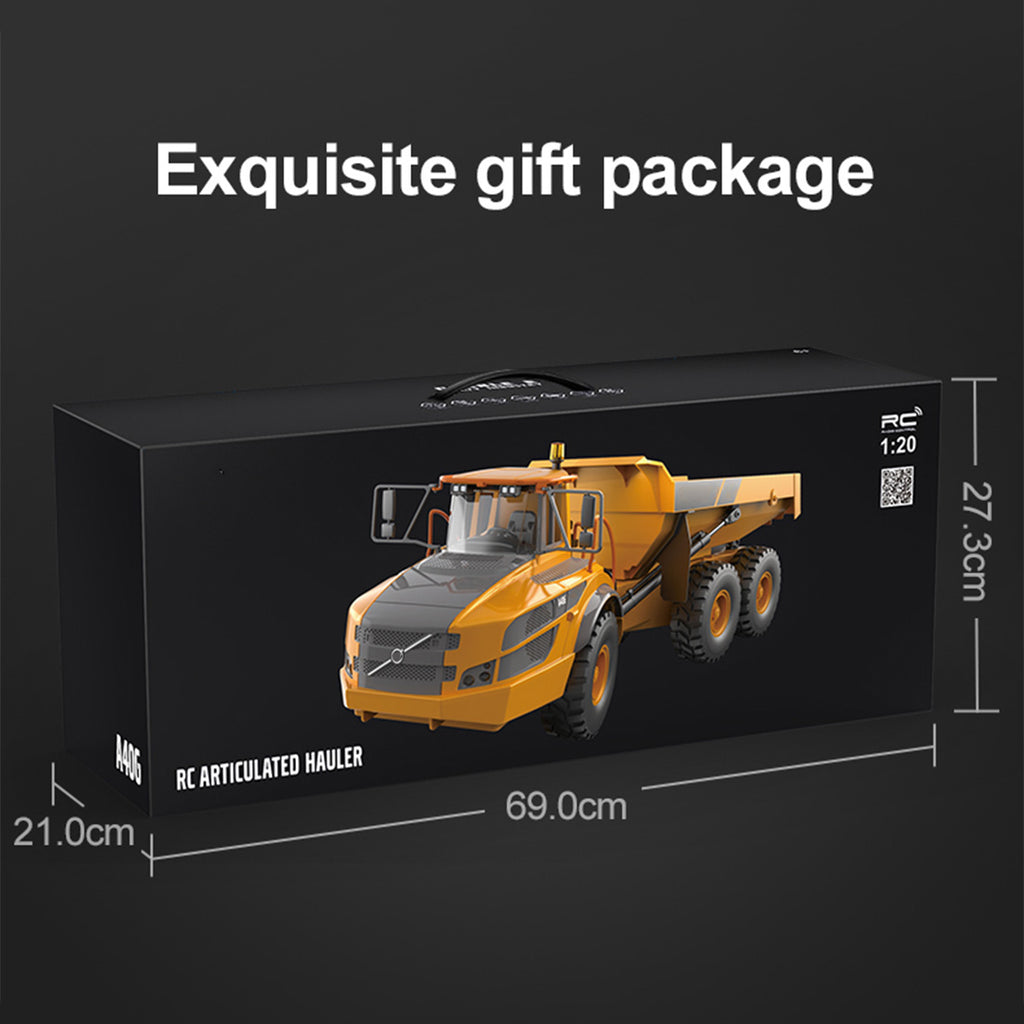 1/20 ボルボ A40G 公式ライセンス RC ダンプトラック 6WD ライト & サウンド付