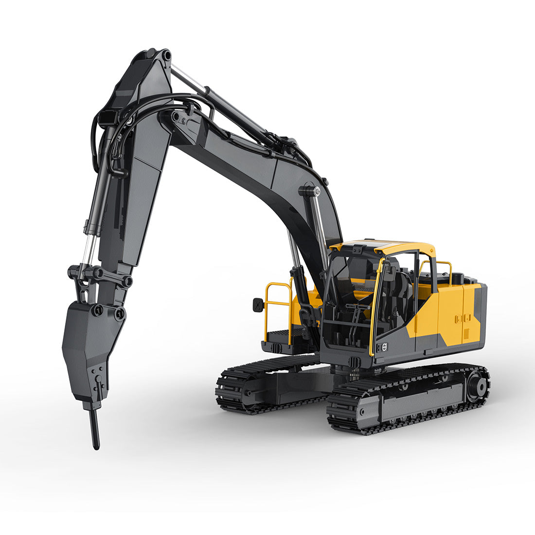 1/16 ボルボ EC160E 公式ライセンス RC ショベル 3 種アタッチメント アプリ操作対応