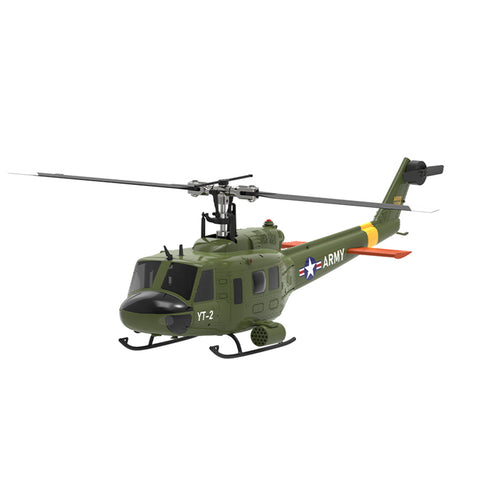 YU XIANG F07-V UH-1 Huey 1/34 スケール RC ヘリコプター 6CH ブラシレス直駆 無ブレード Mode1/2 切替対応 RTF 版