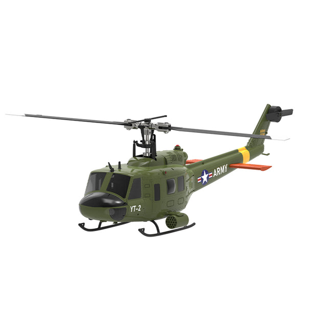 YU XIANG F07-V UH-1 Huey 1/34 スケール RC ヘリコプター 6CH ブラシレス直駆 無ブレード Mode1/2 切替対応 RTF 版