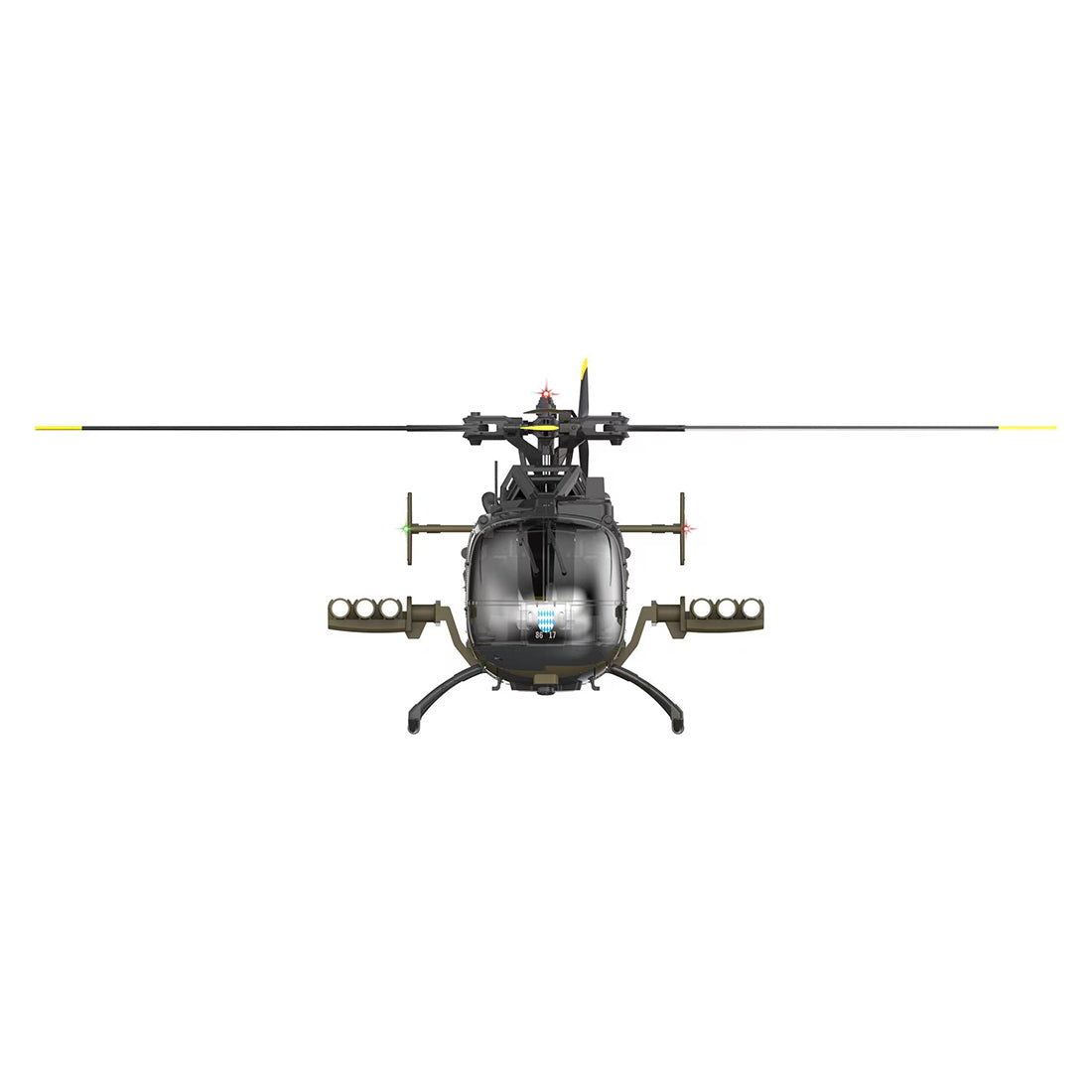RC ERA C180 (BO 105機体) 1/25 Scale RCヘリコプター 2.4G 6CH フライバーレス単ローター 気圧+TOF LiDAR高度保持 光学流れ測位 RTF版