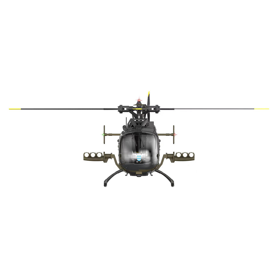 RC ERA C180 (BO 105機体) 1/25 Scale RCヘリコプター 2.4G 6CH フライバーレス単ローター 気圧+TOF LiDAR高度保持 光学流れ測位 RTF版