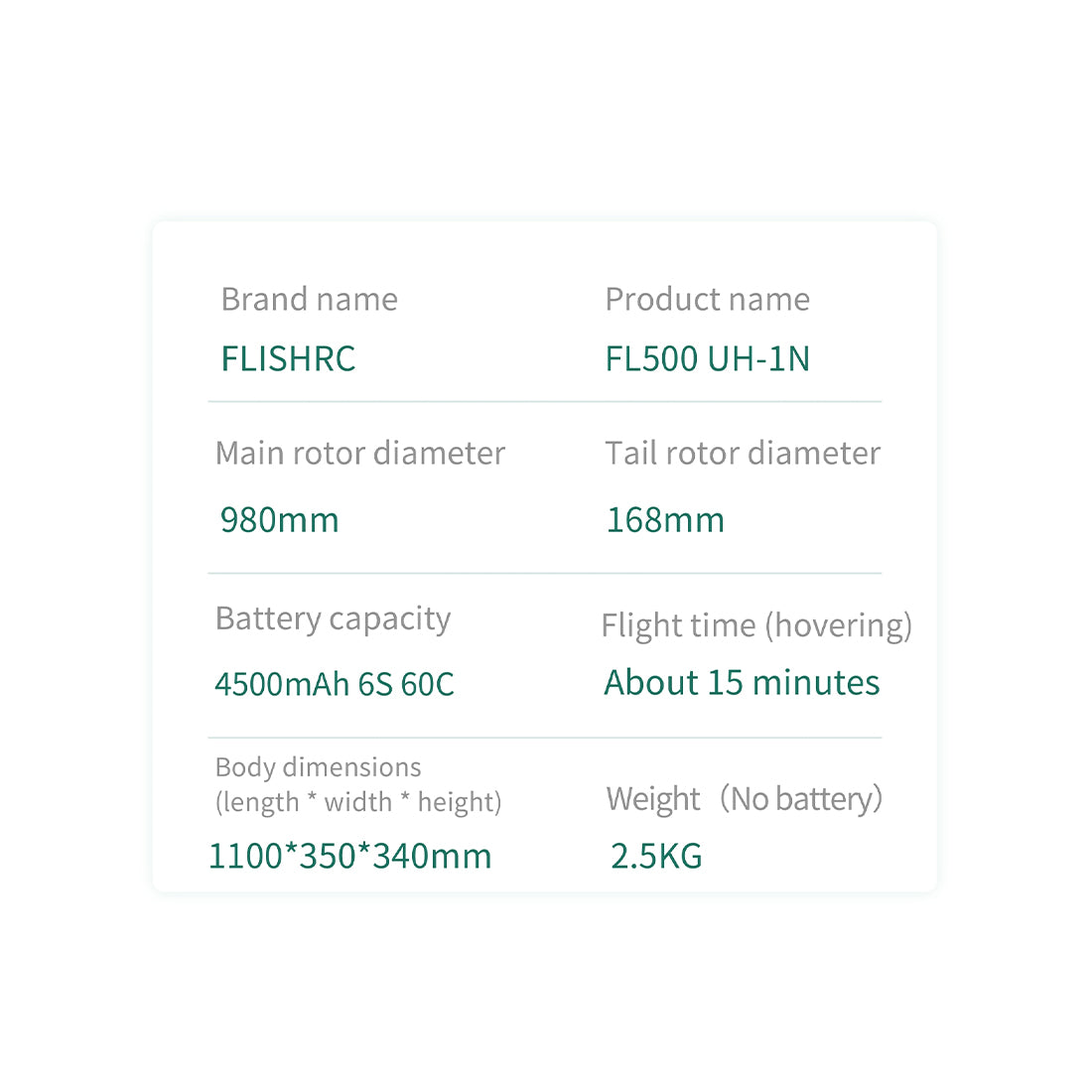 FLISHRC FL500 UH-1N 500クラス RCヘリコプター 2.4G 6CH FLISHRC L7 GPS4方式測位 リアルコックピット RTF版